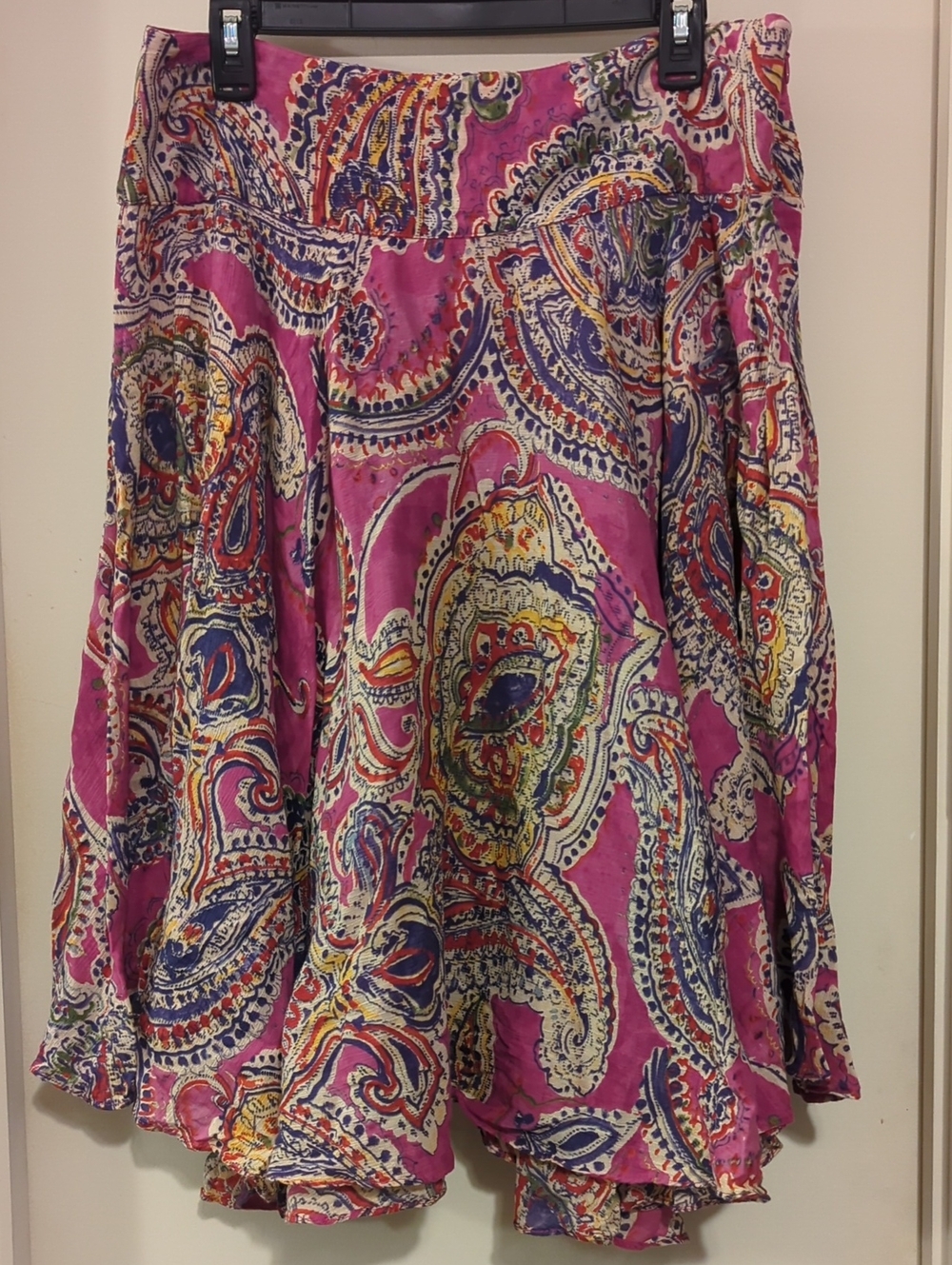 Ralph Lauren Pink Paisley Circle Skirt